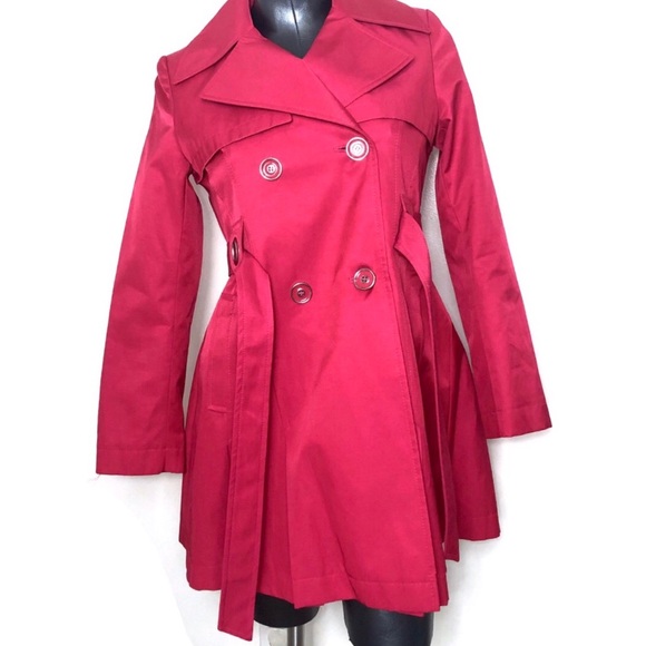 Via Spiga Jackets & Blazers - Via Spiga Pink Trench Career Fun Coat Jacket